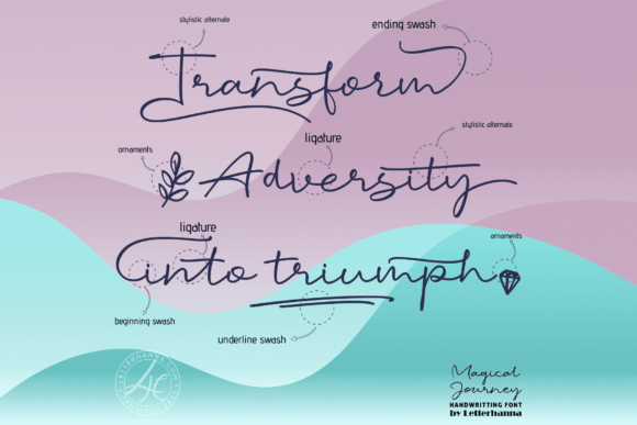 Magical Journey Font PNG with transparent background - Preview 1