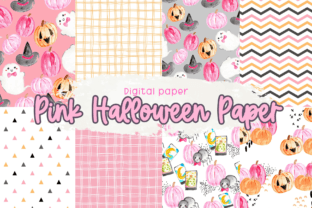 Seamless Pink Halloween Digital Paper Graphic by Writelovely · Creative ...