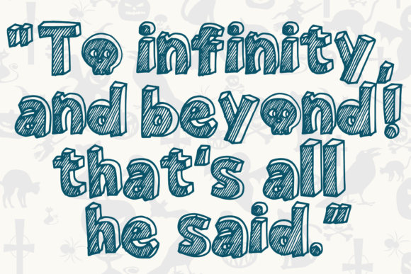 Skull Toys Font PNG with transparent background - Preview 2