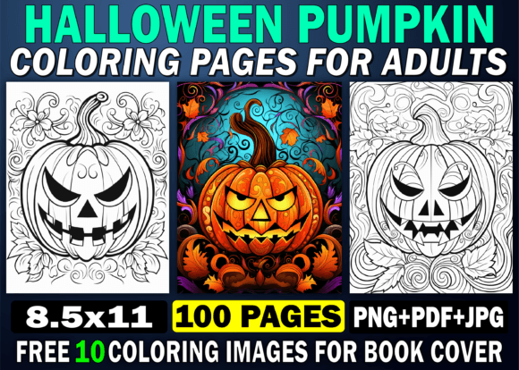 Adults Halloween Pumpkin Coloring Pages