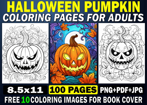 Adults Halloween Pumpkin Coloring Pages