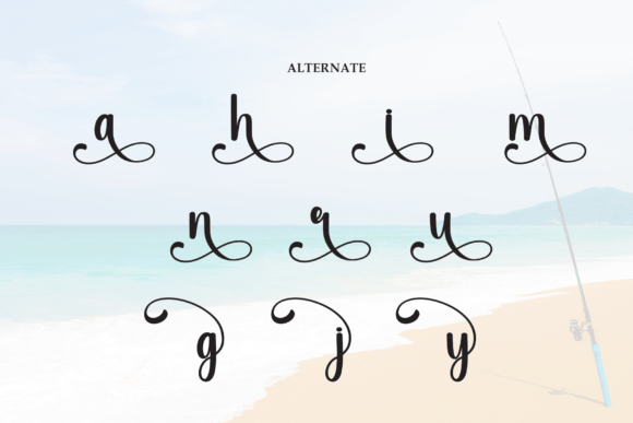 Beach Fishing Font - Preview 6