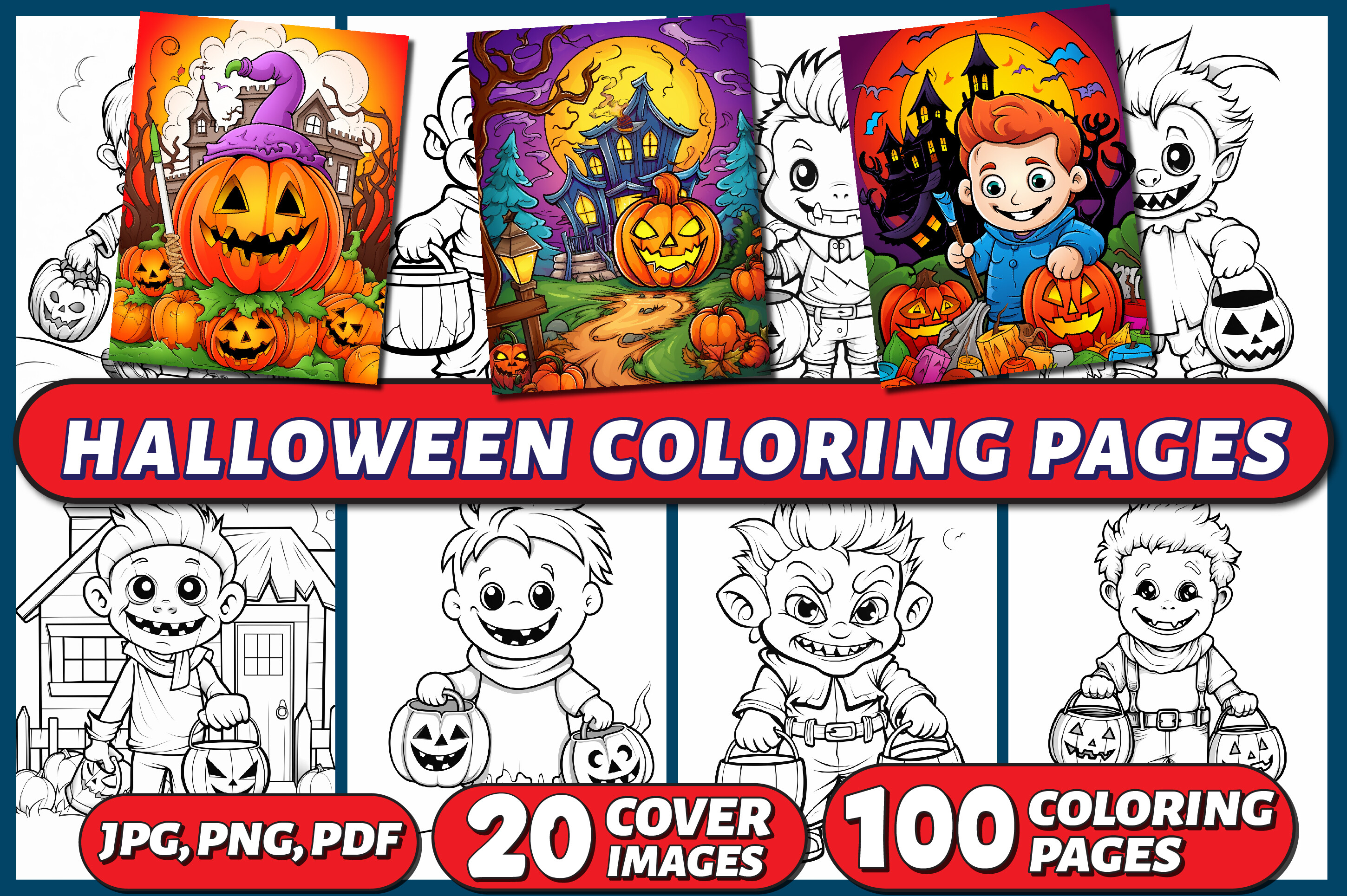 Cute Halloween Coloring Pages Vol 03