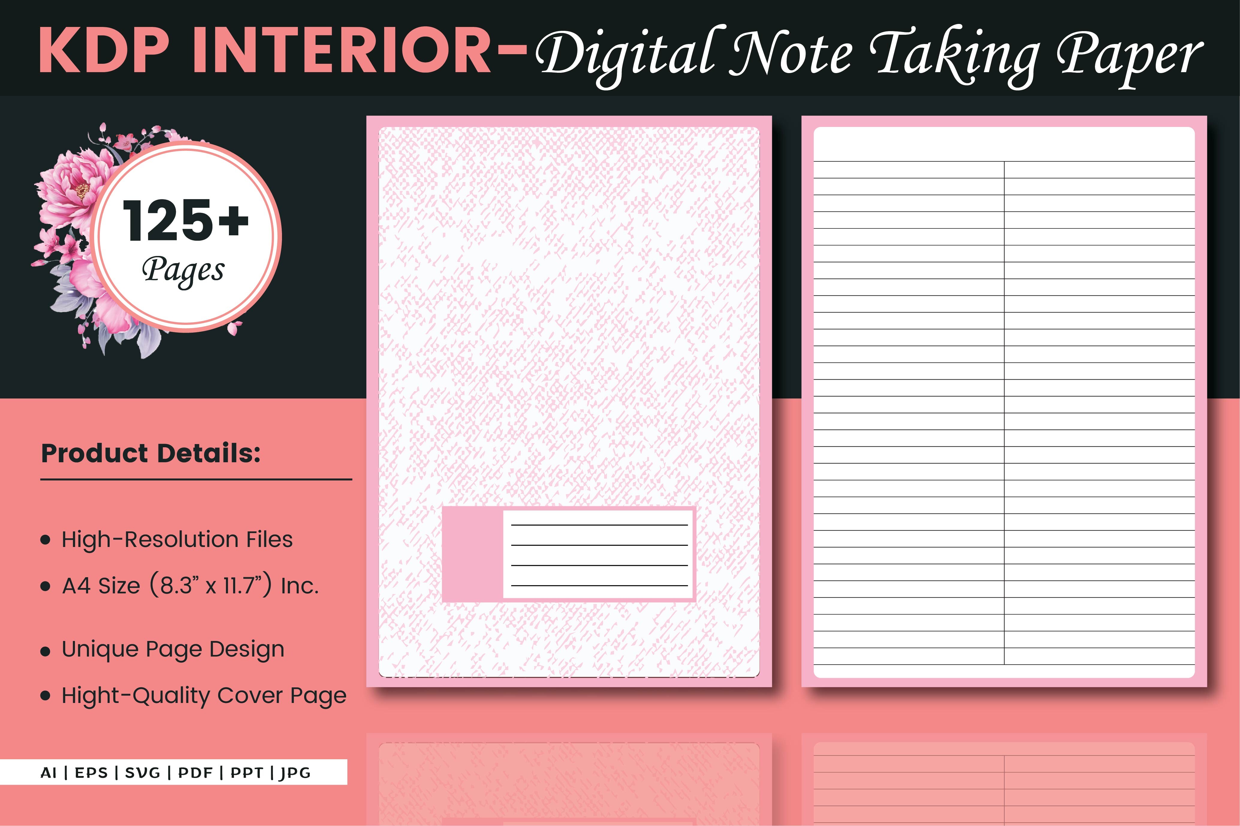 Typex Paper Notes Digital Note Taking Paper Graphic by Finer Designers · Creative Fabrica