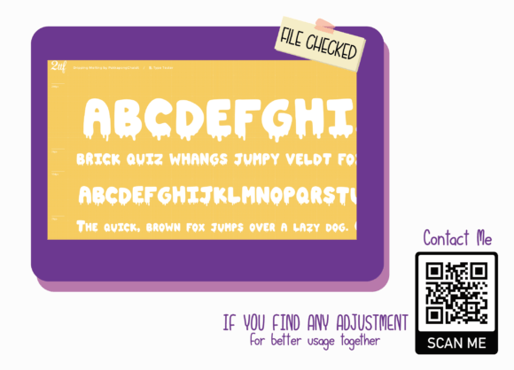 Dripping Melting Font - Preview 3