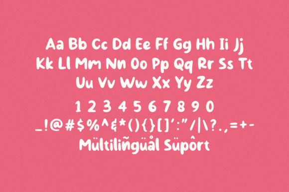 Fresh Milky Font PNG with transparent background - Preview 6