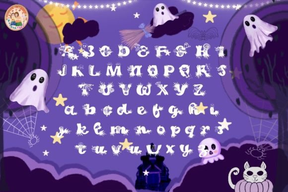 Ghost Fonts Font PNG with transparent background - Preview 1
