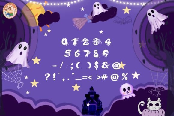 Ghost Fonts Font PNG with transparent background - Preview 2