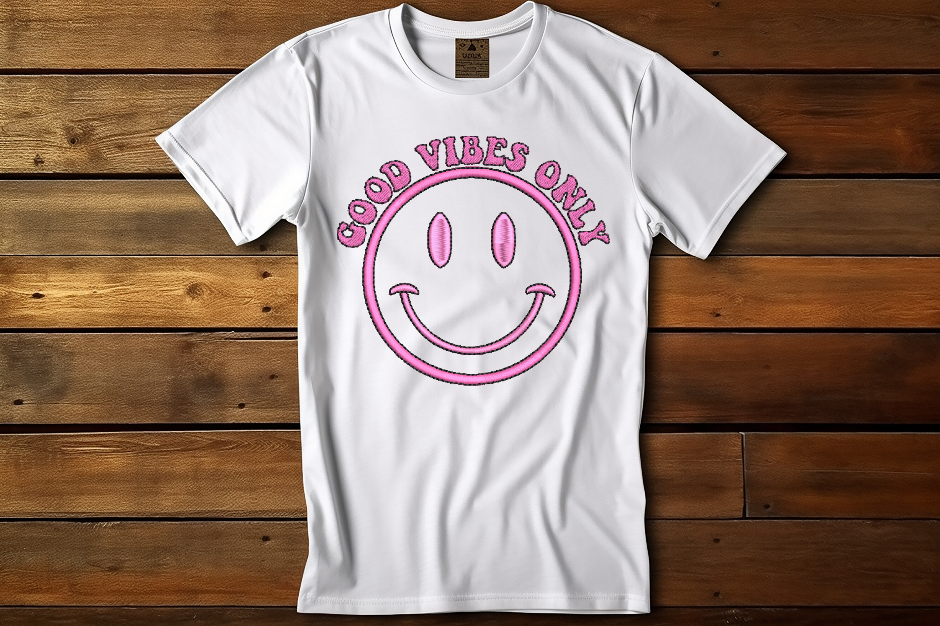 Good Vibes Only Embroidery Machine