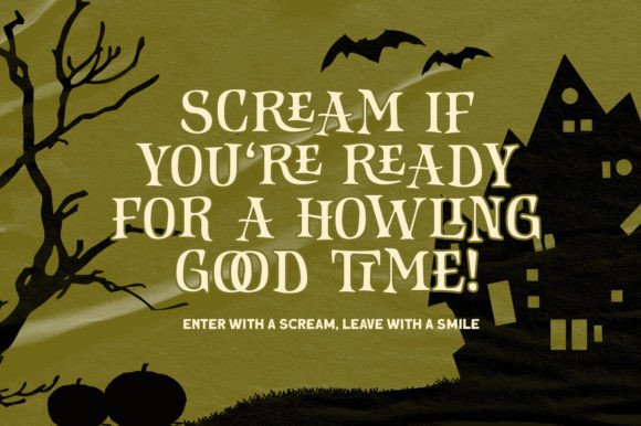 Haunted Gallery Font PNG with transparent background - Preview 2