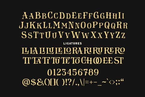 Haunted Gallery Font PNG with transparent background - Preview 5