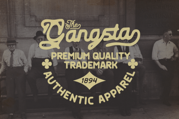 Leather Necks Font PNG with transparent background - Preview 6