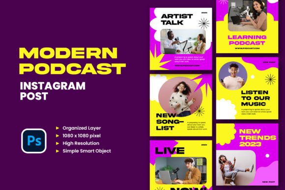 Modern Podcast Instagram Post
