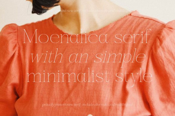Moenalica Font PNG with transparent background - Preview 4