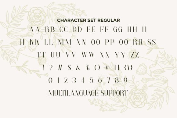 Paradise Thin Font PNG with transparent background - Preview 3