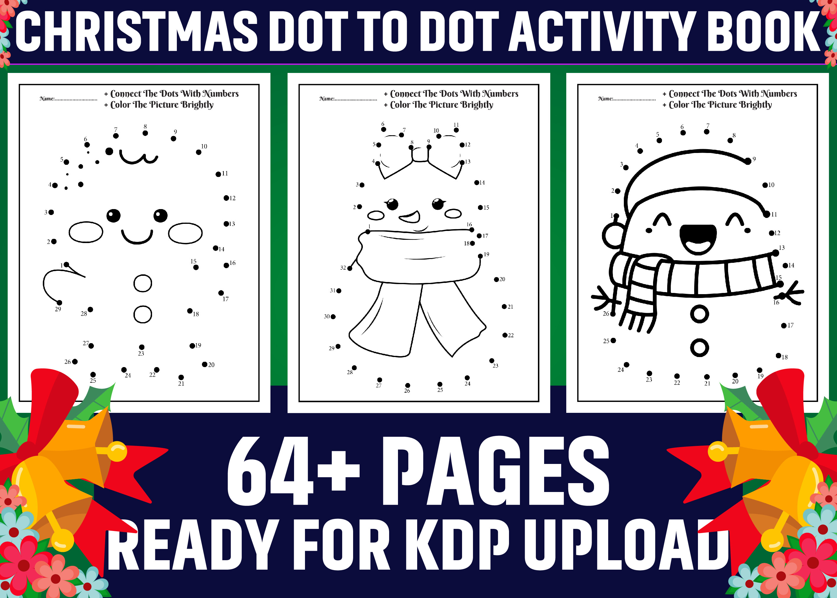 30+ Christmas Dot to Dot Activity Pages