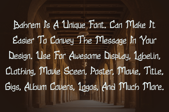 Bahrem Font - Preview 1
