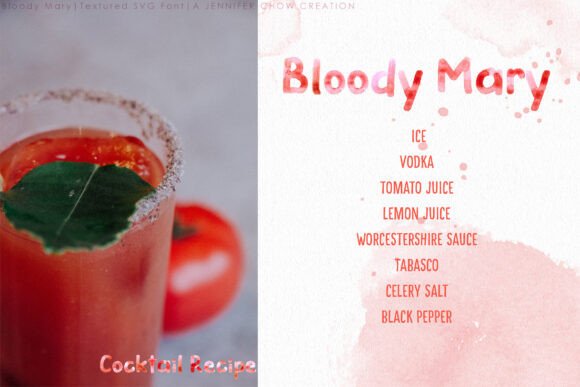Bloody Mary Font - Preview 1
