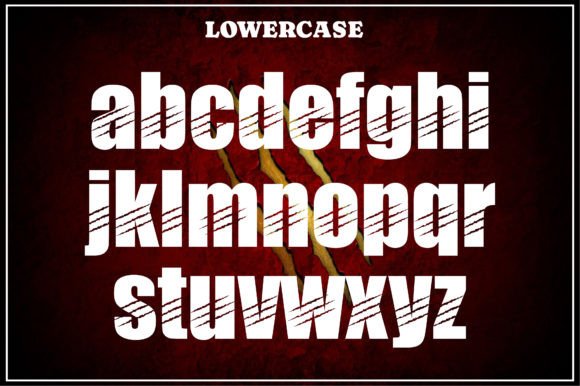 Claw Marks Font PNG with transparent background - Preview 2