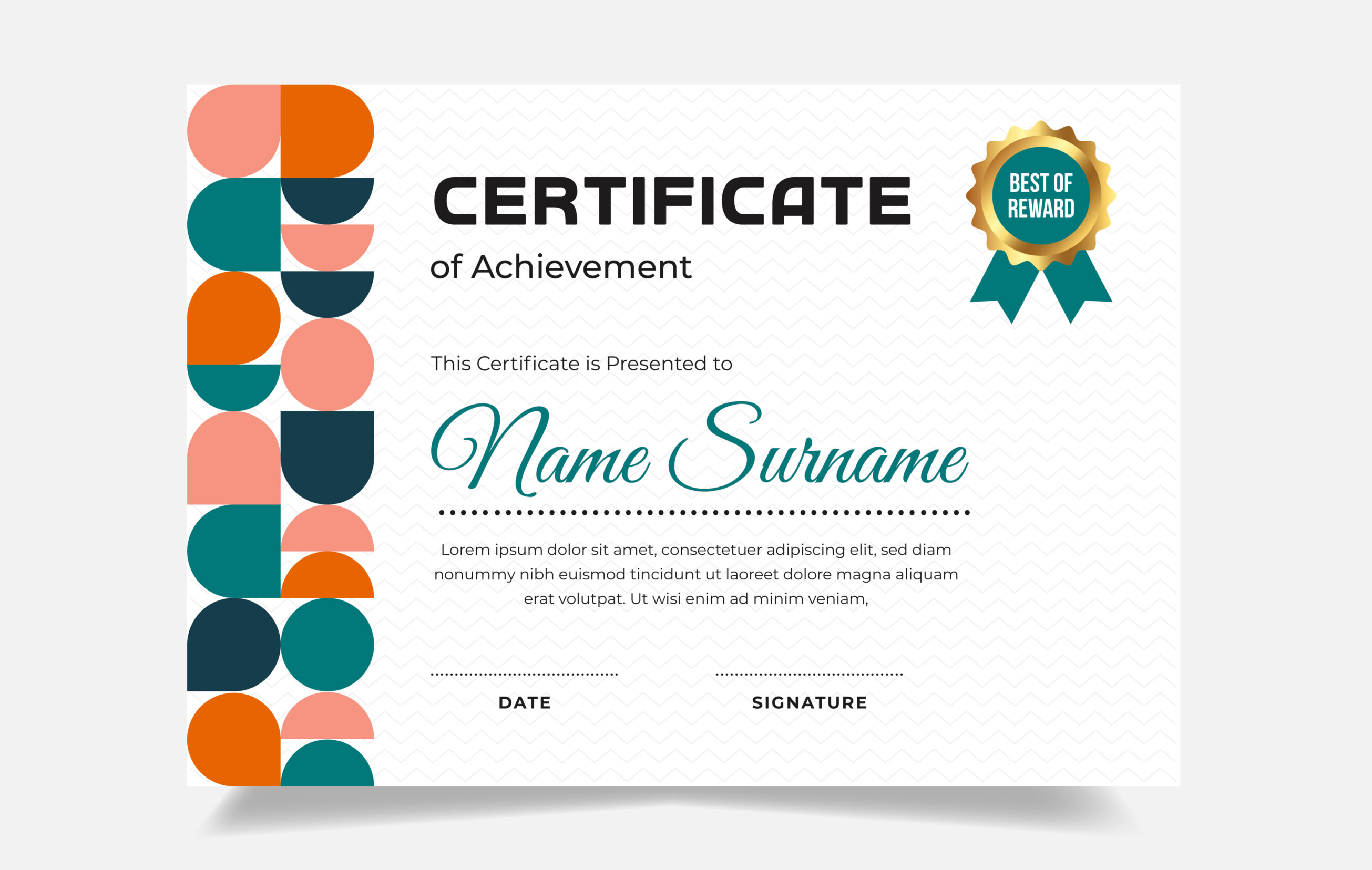 Creative Modern Certificate Template Graphic by panencreative ...