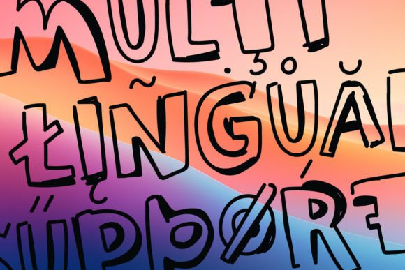 Empty Inside Font - Preview 6