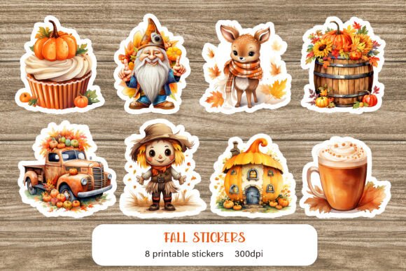 Fall Stickers Sublimation Autumn Sticker
