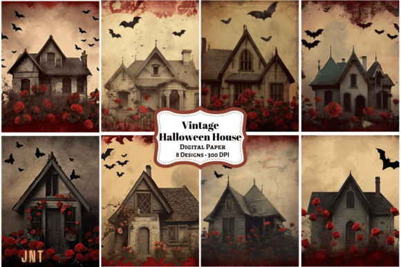 Halloween Haunted House Graphic AI Graphics By JinnyStudio7559