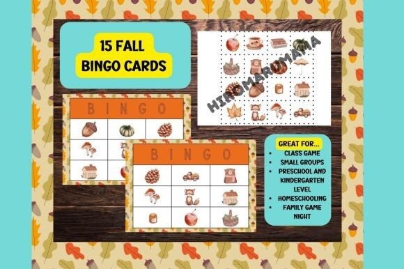 Preschool Fall Bingo Game