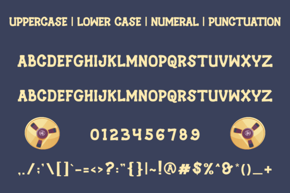 Retro Yank Font PNG with transparent background - Preview 3