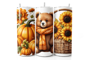 Cozy Fall Tumbler Wrap Sublimation Graphic by Finiolla Design ...