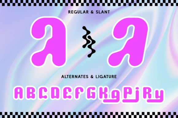 Cute World Font PNG with transparent background - Preview 3