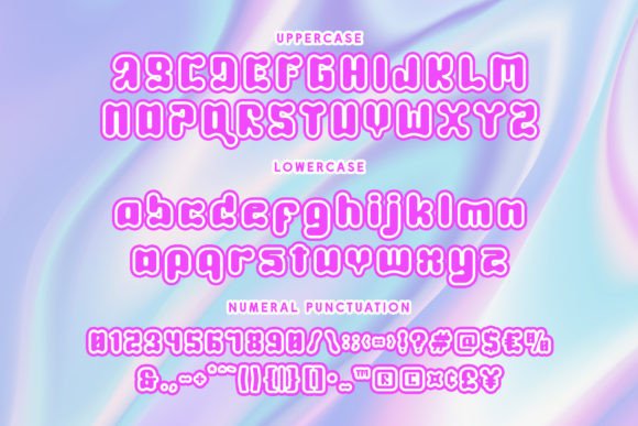 Cute World Font PNG with transparent background - Preview 5