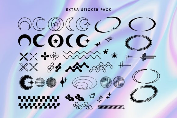 Cute World Font PNG with transparent background - Preview 6