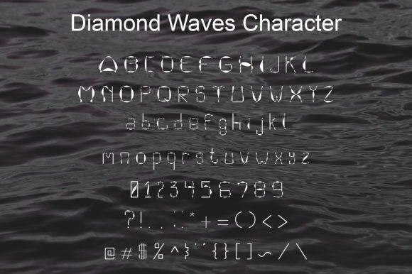 Diamond Waves Font - Preview 5