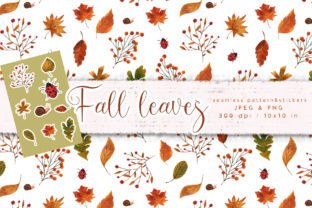 Fall Leaves Digital Paper Graphic by Yelloo Fish · Creative Fabrica