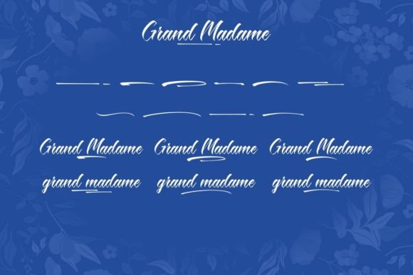 Grand Madame Font PNG with transparent background - Preview 6