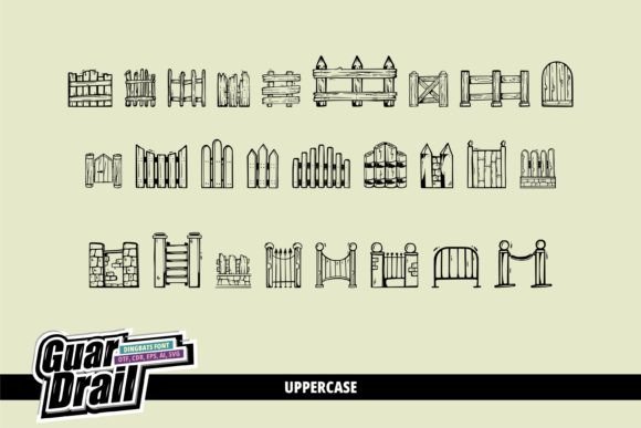 Guardrail Font PNG with transparent background - Preview 1