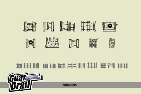 Guardrail Font PNG with transparent background - Preview 3