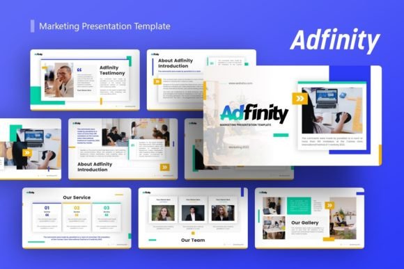 Preview of Marketing Presentation - Adfinity marketing presentation template