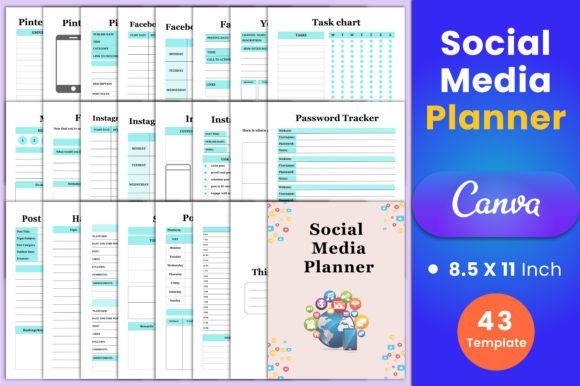 Social Media Planner Canva Interior