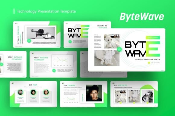 Preview of Technology Presentation - ByteWave technology presentation template