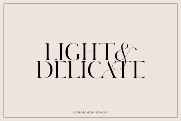 Adore Font - Preview 1
