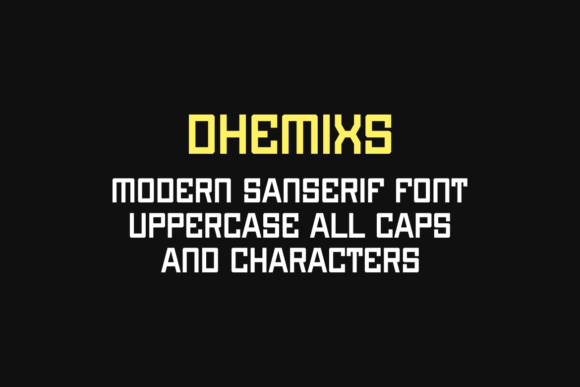 Dhemixs Font - Preview 1
