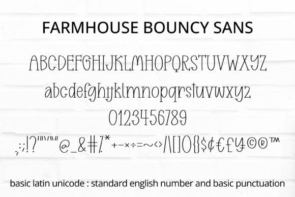 Farmhouse Bouncy Font - Preview 1