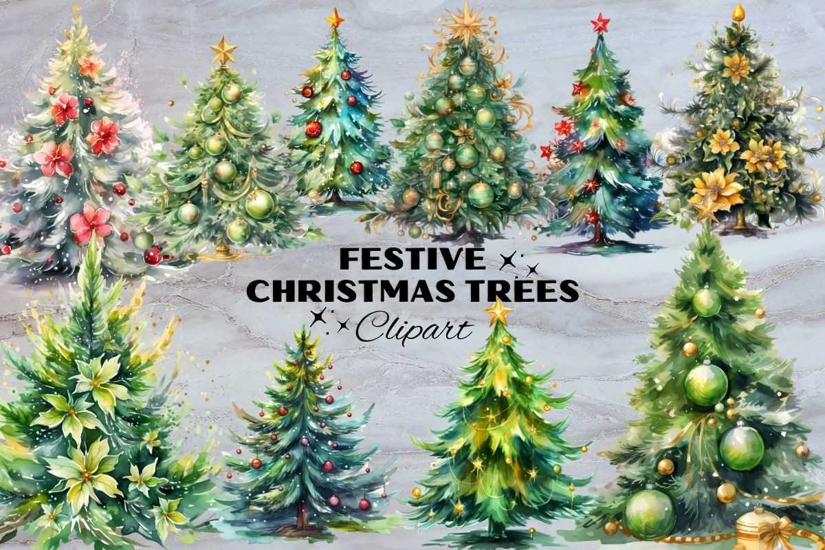 Festive Christmas Trees - photo 3