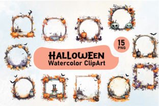 HALLOWEEN WATERCOLOR CLIPART SET Graphic by MT EXCLUSIVE · Creative Fabrica