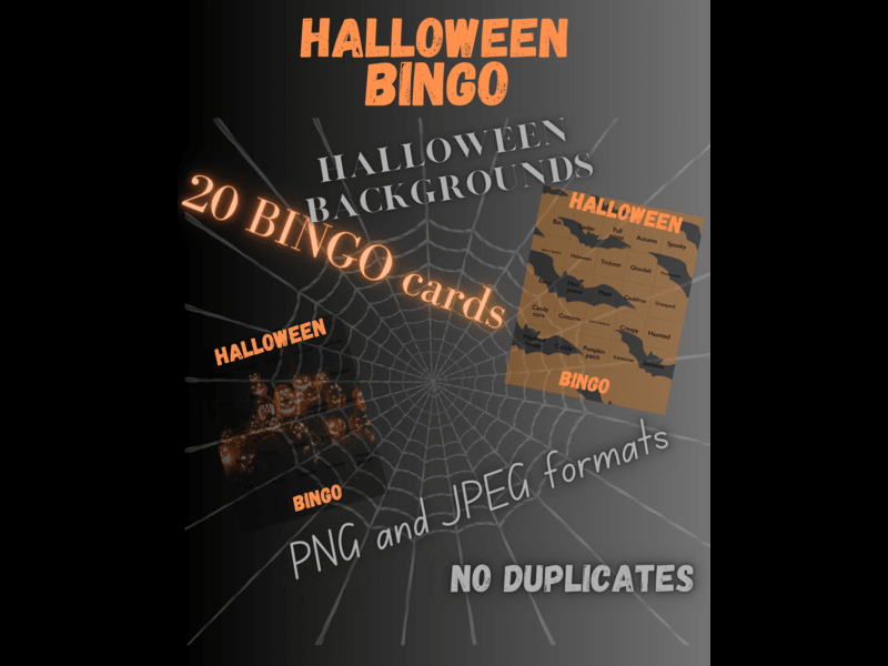 Halloween BINGO Cards
