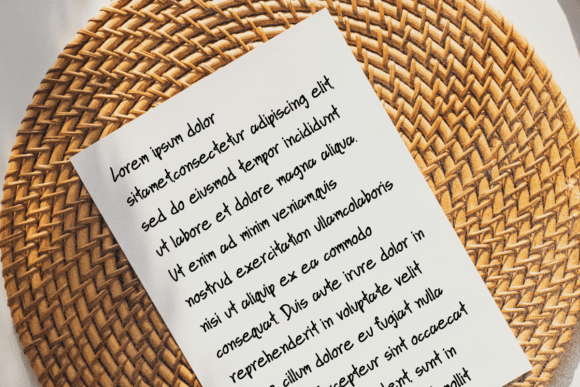 Memo Font PNG with transparent background - Preview 5