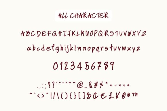 Memo Font PNG with transparent background - Preview 6