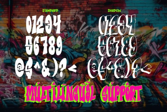 Metro Graffi Font font preview - 2
